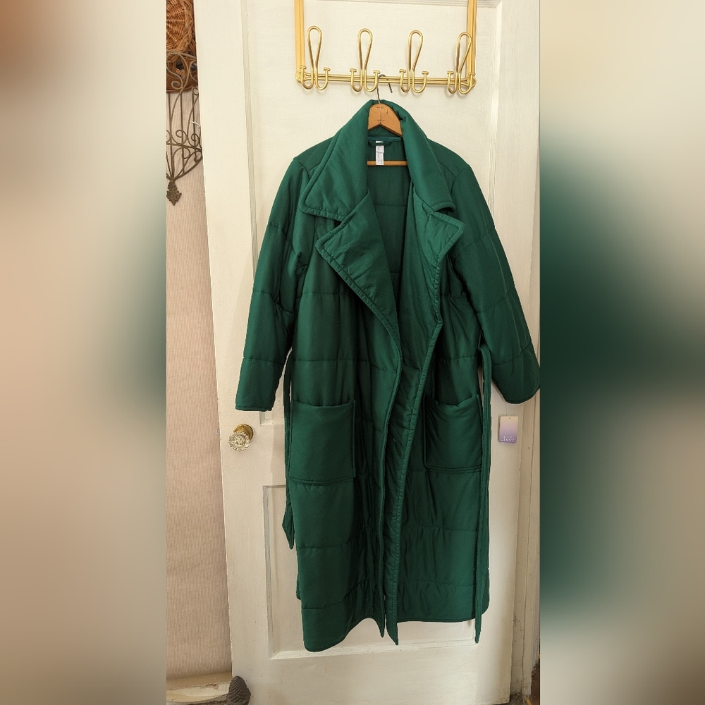 stars above quilted green robe nwt xl/xxl - Picture 2 of 9